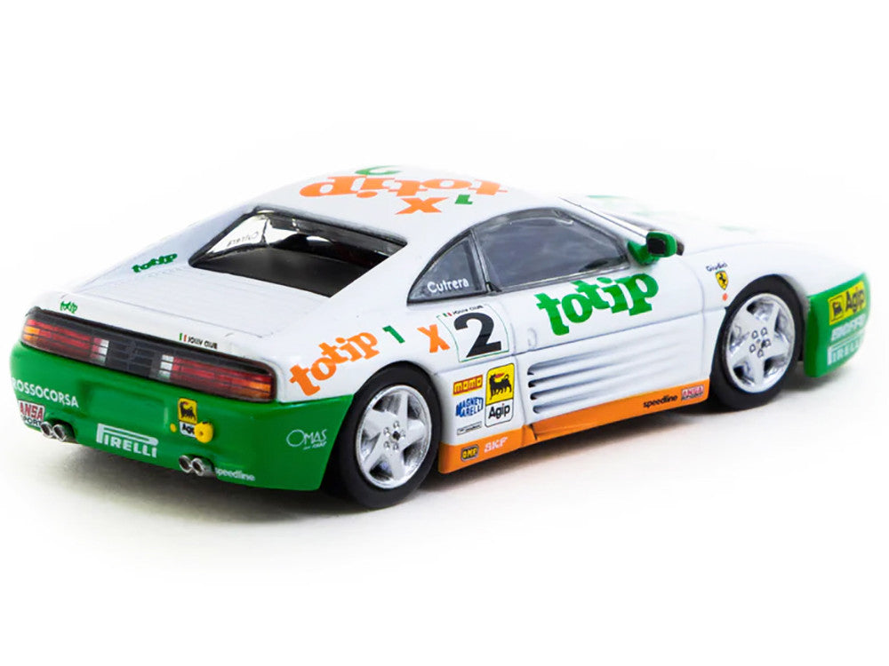 Ferrari 348 Challenge #2 Paolo Cutrera "Ferrari 348 Challenge" (1993) "Hobby64" Series 1/64 Diecast Model Car by Tarmac Works LuxuryLifeWay Online Store
