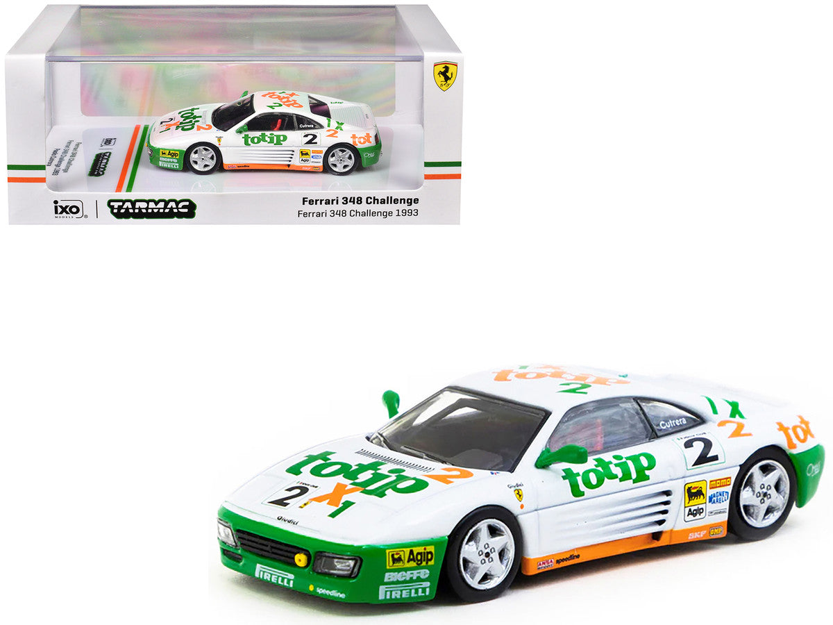 Ferrari 348 Challenge #2 Paolo Cutrera "Ferrari 348 Challenge" (1993) "Hobby64" Series 1/64 Diecast Model Car by Tarmac Works LuxuryLifeWay Online Store