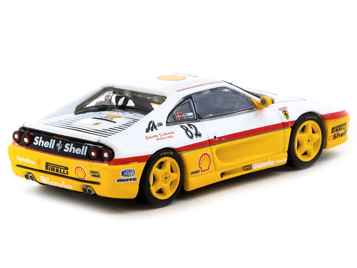 Ferrari F355 Challenge #82 Peter Andersen "Team Kroymans - Shell Oil" "Ferrari F355 Challenge" (1999) "Hobby64" Series 1/64 Diecast Model Car by Tarmac Works LuxuryLifeWay Online Store