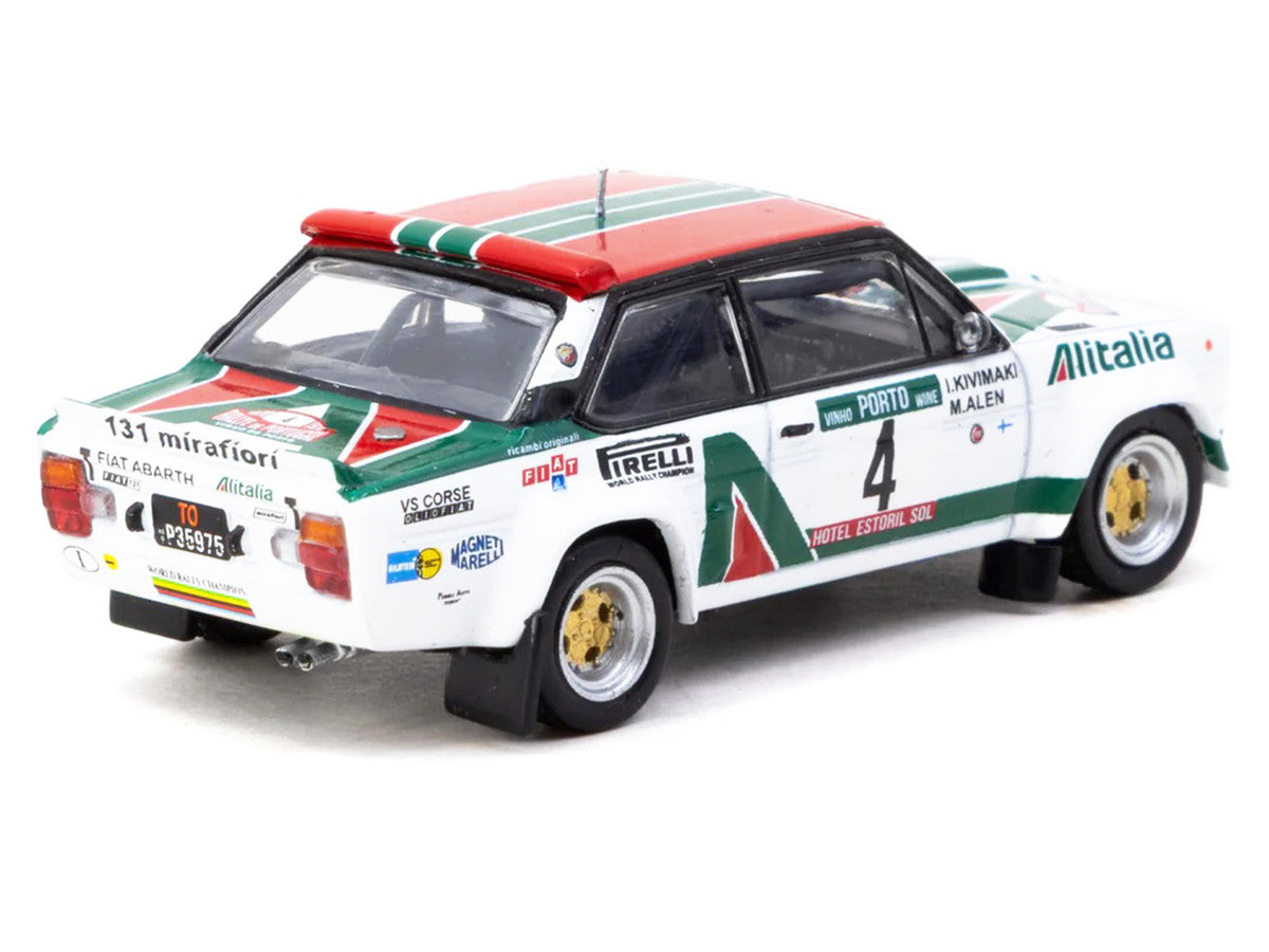 FIAT 131 ABARTH Rally #4 Markku Alen - Ilkka Kivimaki Winner "Rallye de Portugal - Vinho do Porto" (1978) "Hobby64" Series 1/64 Diecast Model Car by Tarmac Works LuxuryLifeWay Online Store