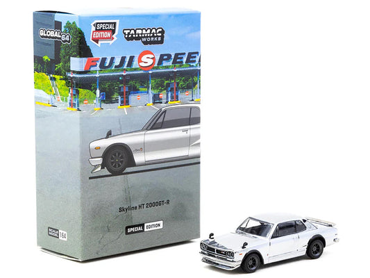 Nissan Skyline HT 2000GT-R RHD (Right Hand Drive) Silver Chrome "Japan Special Edition" "Global64" Series 1/64 Diecast Model Car by Tarmac Works LuxuryLifeWay Online Store