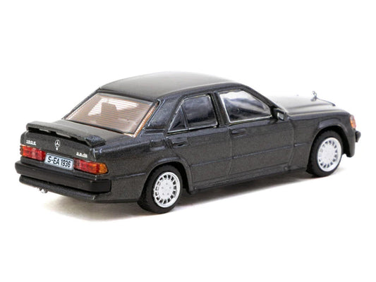Mercedes-Benz 190 E 2.3-16 Blue-Black Metallic "Global64" Series 1/64 Diecast Model Car by Tarmac Works LuxuryLifeWay Online Store