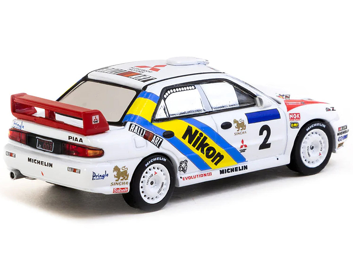 Mitsubishi Lancer Evolution III #2 Kenneth Eriksson - Staffan Parmander Winner "Hong Kong-Beijing Rally" (1995) "Global64" Series 1/64 Diecast Model by Tarmac Works LuxuryLifeWay Online Store