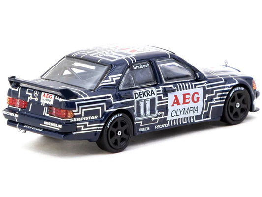Mercedes-Benz 190 E 2.5-16 EVO 1 #11 Dany Snobeck "Deutsche Tourenwagen Meisterschaft (DTM)" (1989) "Global64" Series 1/64 Diecast Model by Tarmac Works LuxuryLifeWay Online Store