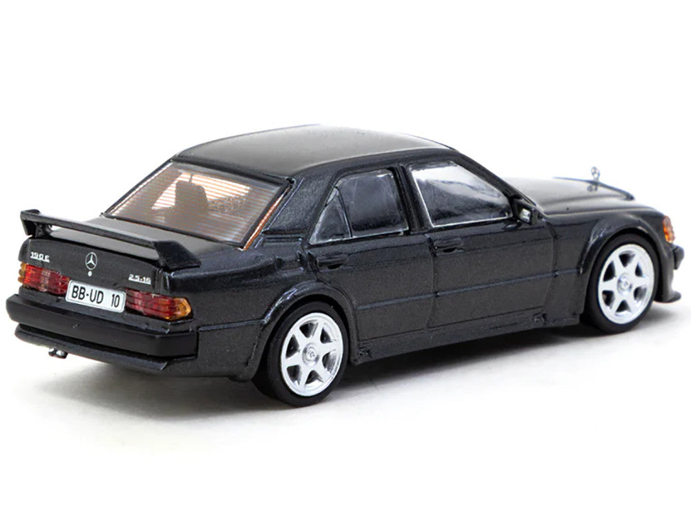 Mercedes-Benz 190 E 2.5-16 EVO 1 Blue-Black Metallic "Global64" Series 1/64 Diecast Model by Tarmac Works LuxuryLifeWay Online Store