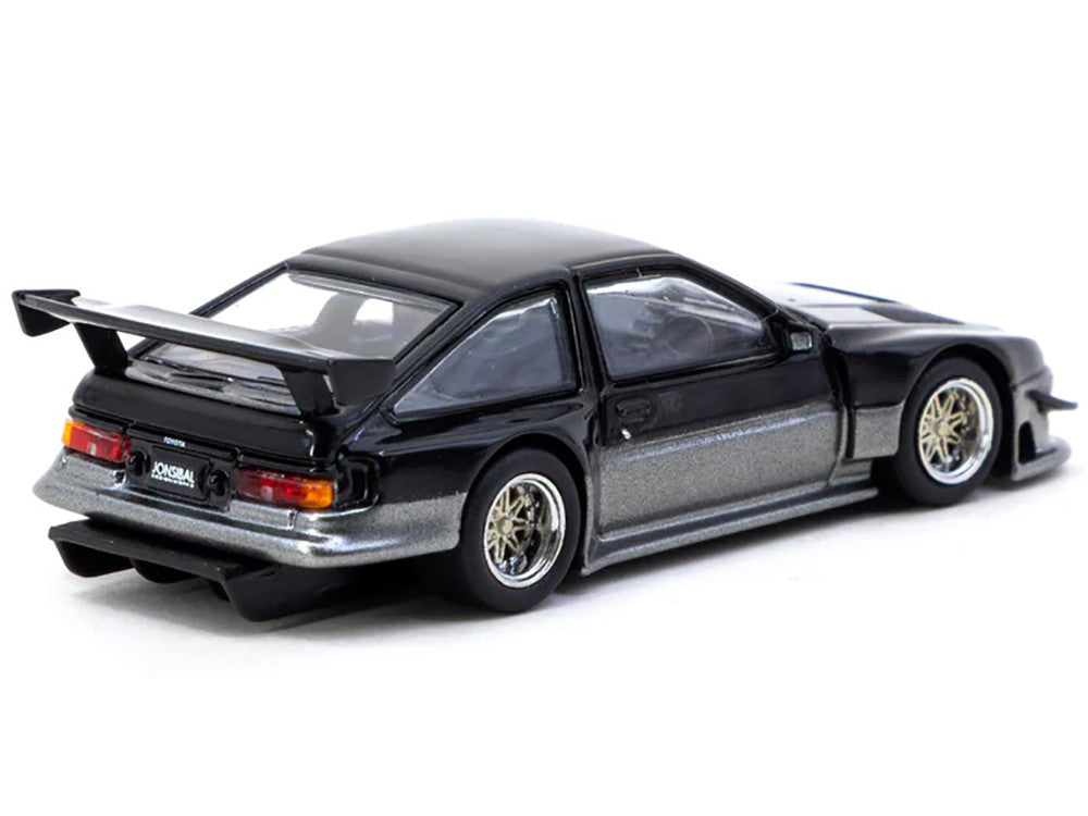 Toyota Sprinter Trueno AE86 Widebody RHD (Right Hand Drive) "Jonsibal Designworks" Black and Gray Metallic "Global64" Series 1/64 Diecast Model by Tarmac Works LuxuryLifeWay Online Store
