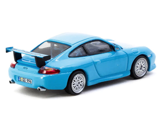 Porsche 911 GT3 (996) Light Blue "Global64" Series 1/64 Diecast Model by Tarmac Works LuxuryLifeWay Online Store