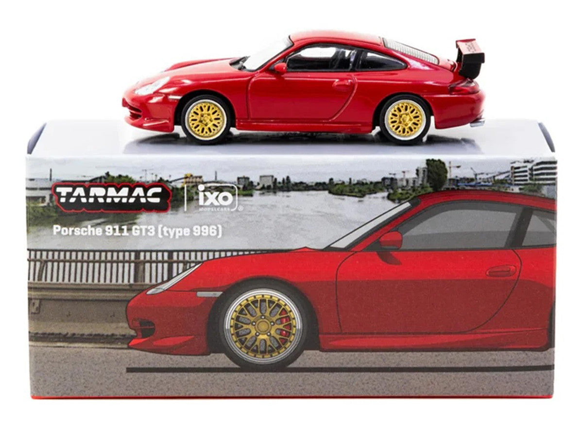Porsche 911 GT3 (996) Red "Global64" Series 1/64 Diecast Model by Tarmac Works LuxuryLifeWay Online Store