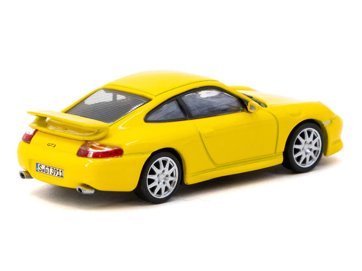 Porsche 911 GT3 (996) Yellow "Global64" Series 1/64 Diecast Model Car by Tarmac Works LuxuryLifeWay Online Store