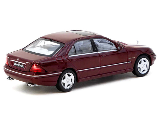 Mercedes-Benz S 55 AMG Bordeaux Red Metallic "Global64" Series 1/64 Diecast Model by Tarmac Works LuxuryLifeWay Online Store