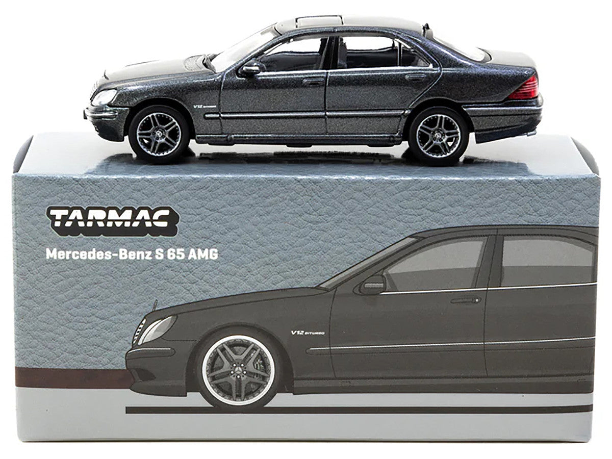 Mercedes-Benz S 65 AMG Tectite Gray Metallic "Global64" Series 1/64 Diecast Model by Tarmac Works LuxuryLifeWay Online Store