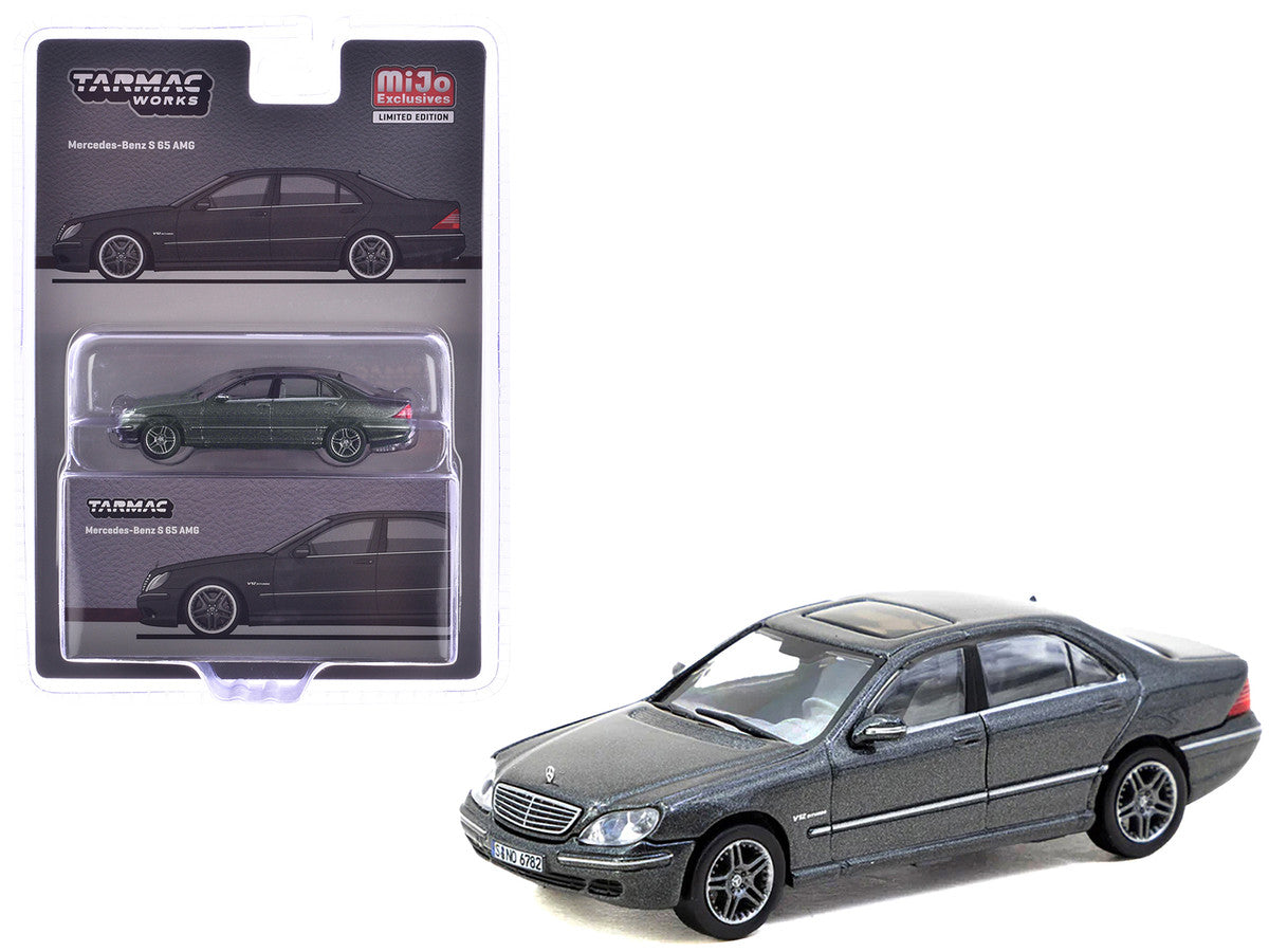 Mercedes-Benz S 65 AMG Tectite Gray Metallic "Global64" Series 1/64 Diecast Model by Tarmac Works LuxuryLifeWay Online Store
