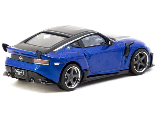 Nissan VeilSide FFZ400 Fairlady Z RHD (Right Hand Drive) Blue Metallic with Black Top "Global64" Series 1/64 Diecast Model by Tarmac Works LuxuryLifeWay Online Store