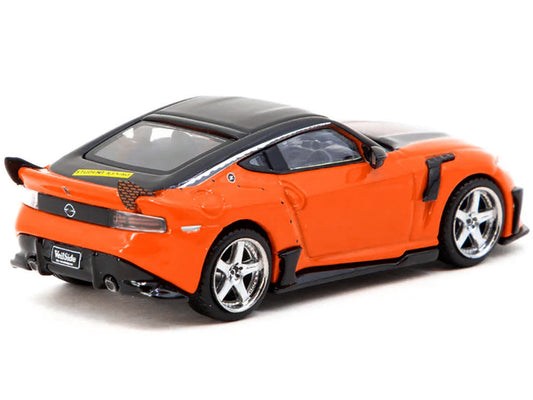 Nissan VeilSide FFZ400 Fairlady Z RHD (Right Hand Drive) Orange with Black Top "Global64" Series 1/64 Diecast Model by Tarmac Works LuxuryLifeWay Online Store