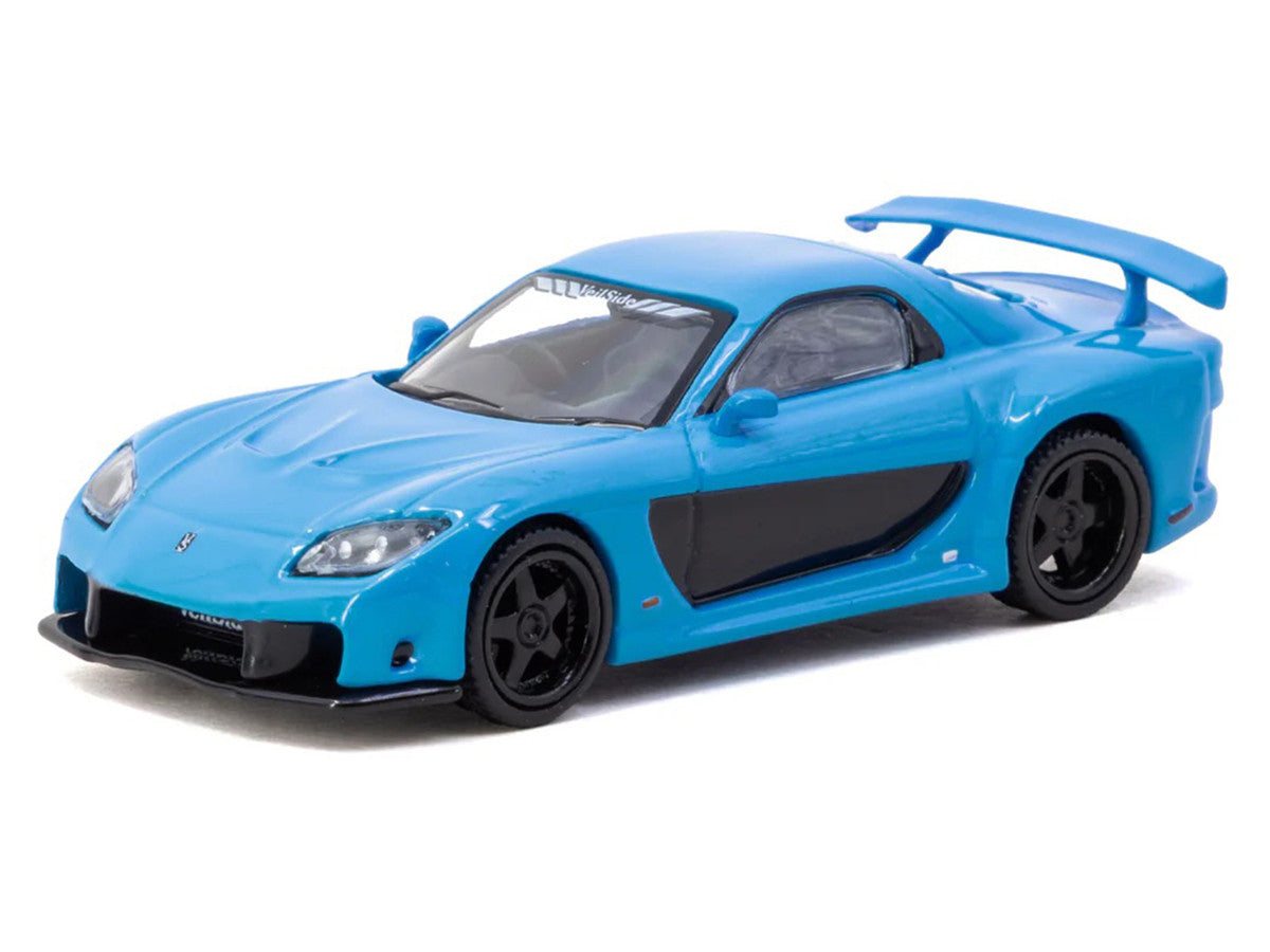Mazda RX-7 "VeilSide Fortune7" RHD (Right Hand Drive) Blue "Global64" Series 1/64 Diecast Model Car by Tarmac Works LuxuryLifeWay Online Store