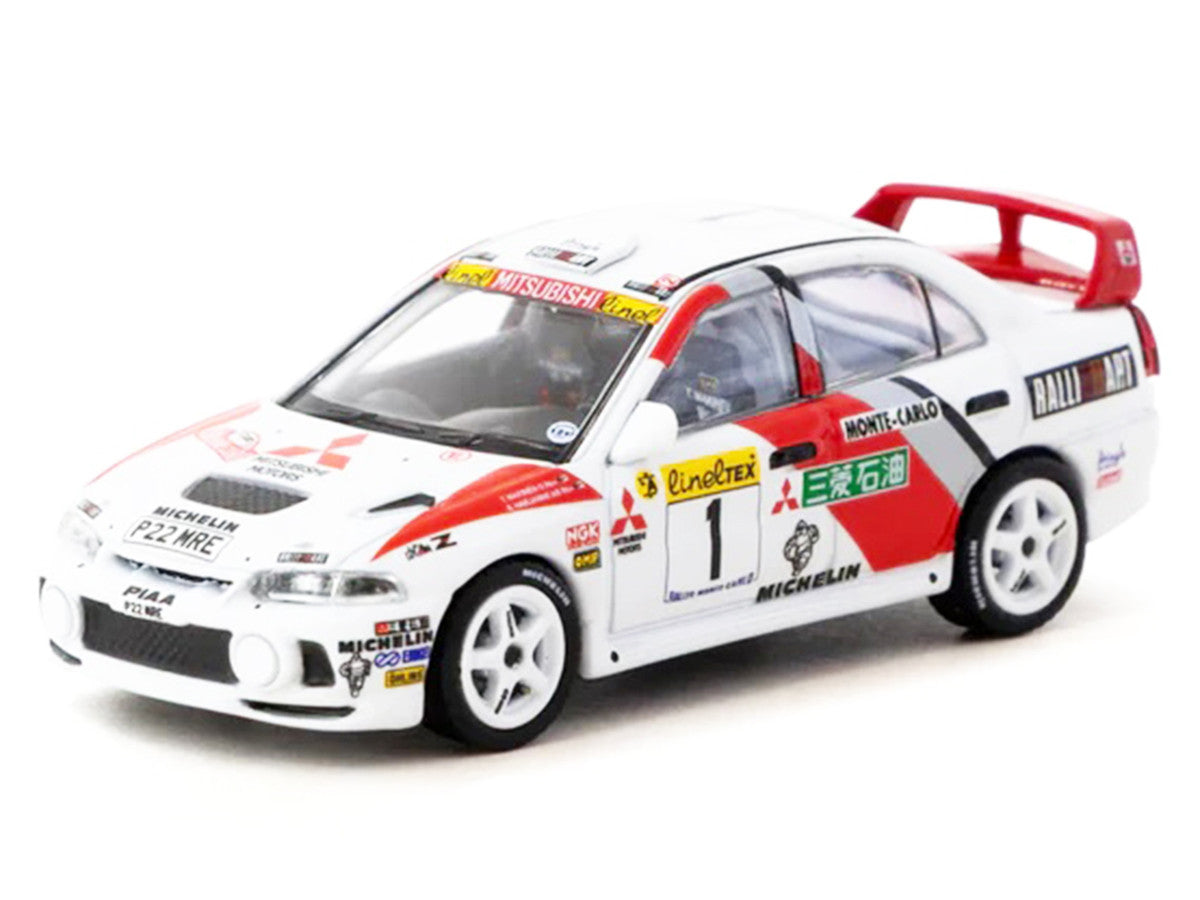 Mitsubishi Lancer Evolution IV #1 Tommi Makinen - Seppo Harjanne 3rd Place "Monte Carlo Rally" (1997) "Global64" Series 1/64 Diecast Model by Tarmac Works LuxuryLifeWay Online Store