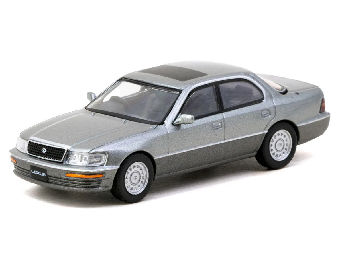 Lexus LS400 RHD (Right Hand Drive) Flint Gray Metallic "Global64" Series 1/64 Diecast Model Car by Tarmac Works LuxuryLifeWay Online Store