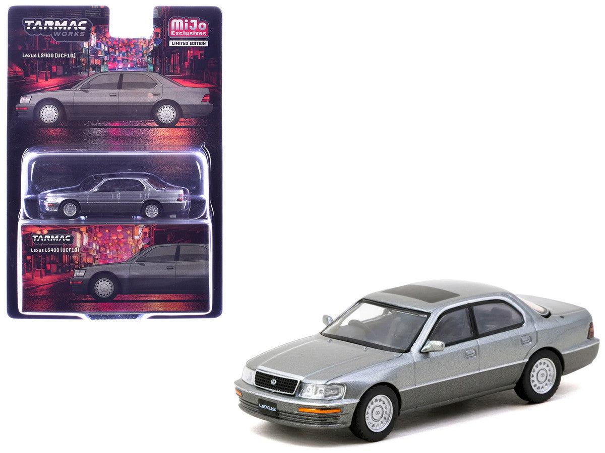Lexus LS400 RHD (Right Hand Drive) Flint Gray Metallic "Global64" Series 1/64 Diecast Model Car by Tarmac Works LuxuryLifeWay Online Store