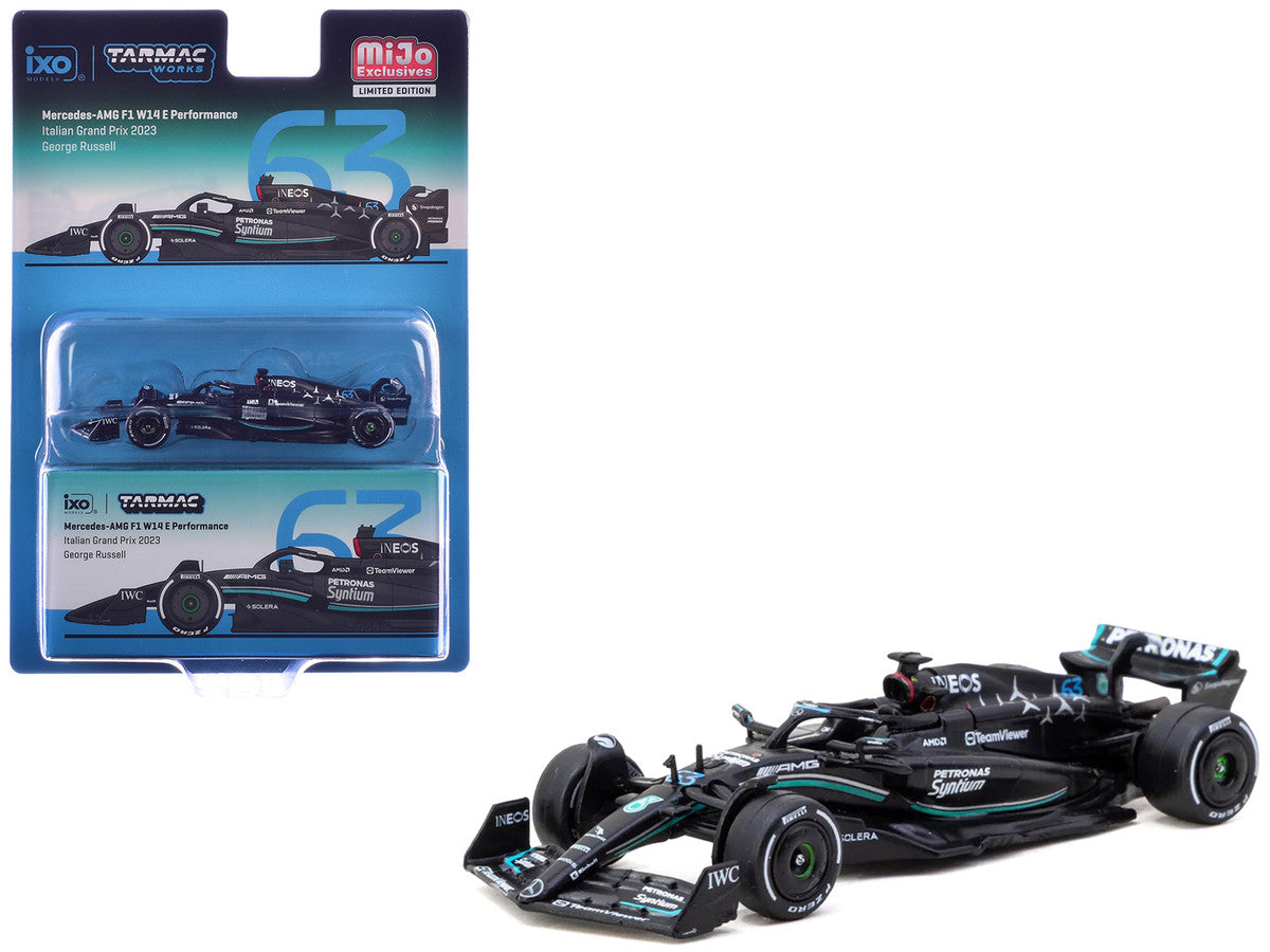Mercedes-AMG F1 W14 E Performance #63 George Russell Formula One F1 "Italian GP" (2023) "Global64" Series 1/64 Diecast Model Car by Tarmac Works LuxuryLifeWay Online Store
