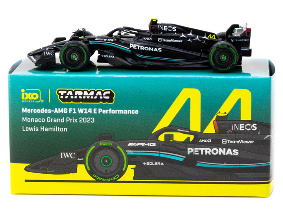 Mercedes-AMG F1 W14 E Performance #44 Lewis Hamilton Formula One F1 "Monaco GP" (2023) "Global64" Series 1/64 Diecast Model by Tarmac Works LuxuryLifeWay Online Store