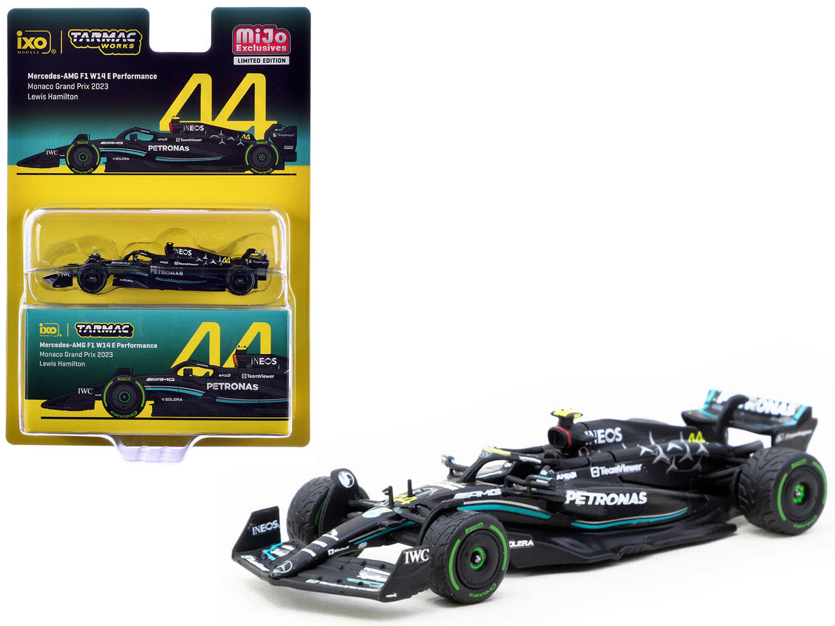 Mercedes-AMG F1 W14 E Performance #44 Lewis Hamilton Formula One F1 "Monaco GP" (2023) "Global64" Series 1/64 Diecast Model by Tarmac Works LuxuryLifeWay Online Store