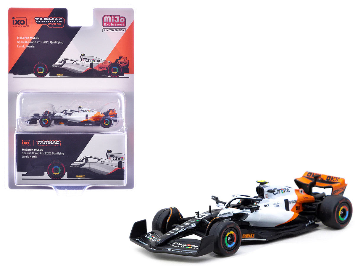 McLaren MCL60 #4 Lando Norris 3rd Place Formula One F1 "Spanish GP Qualifying" (2023) "Global64" Series 1/64 Diecast Model by Tarmac Works LuxuryLifeWay Online Store