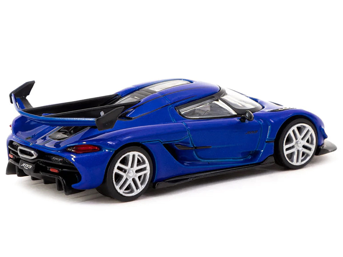 Koenigsegg Jesko Attack Blue Metallic "Global64" Series 1/64 Diecast Model by Tarmac Works LuxuryLifeWay Online Store