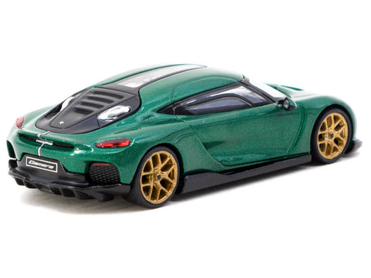 Koenigsegg Gemera Green Metallic "Global64" Series 1/64 Diecast Model by Tarmac Works LuxuryLifeWay Online Store