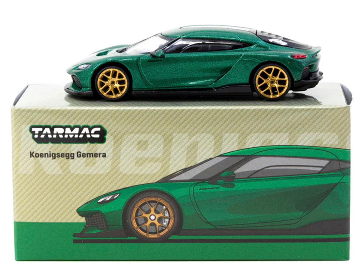 Koenigsegg Gemera Green Metallic "Global64" Series 1/64 Diecast Model by Tarmac Works LuxuryLifeWay Online Store