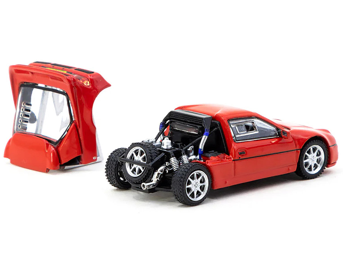 Ford RS200 Red "Hobby64" Series 1/64 Diecast Model Car by Tarmac Works LuxuryLifeWay Online Store