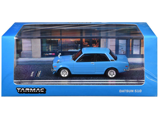Datsun 510 Light Blue "Road64" Series 1/64 Diecast Model Car by Tarmac Works LuxuryLifeWay Online Store