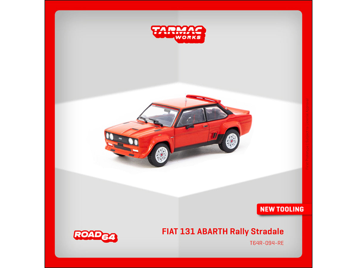 Fiat 131 Abarth Rally Stradale Red "Road64" Series 1/64 Diecast Model Car by Tarmac Works LuxuryLifeWay Online Store