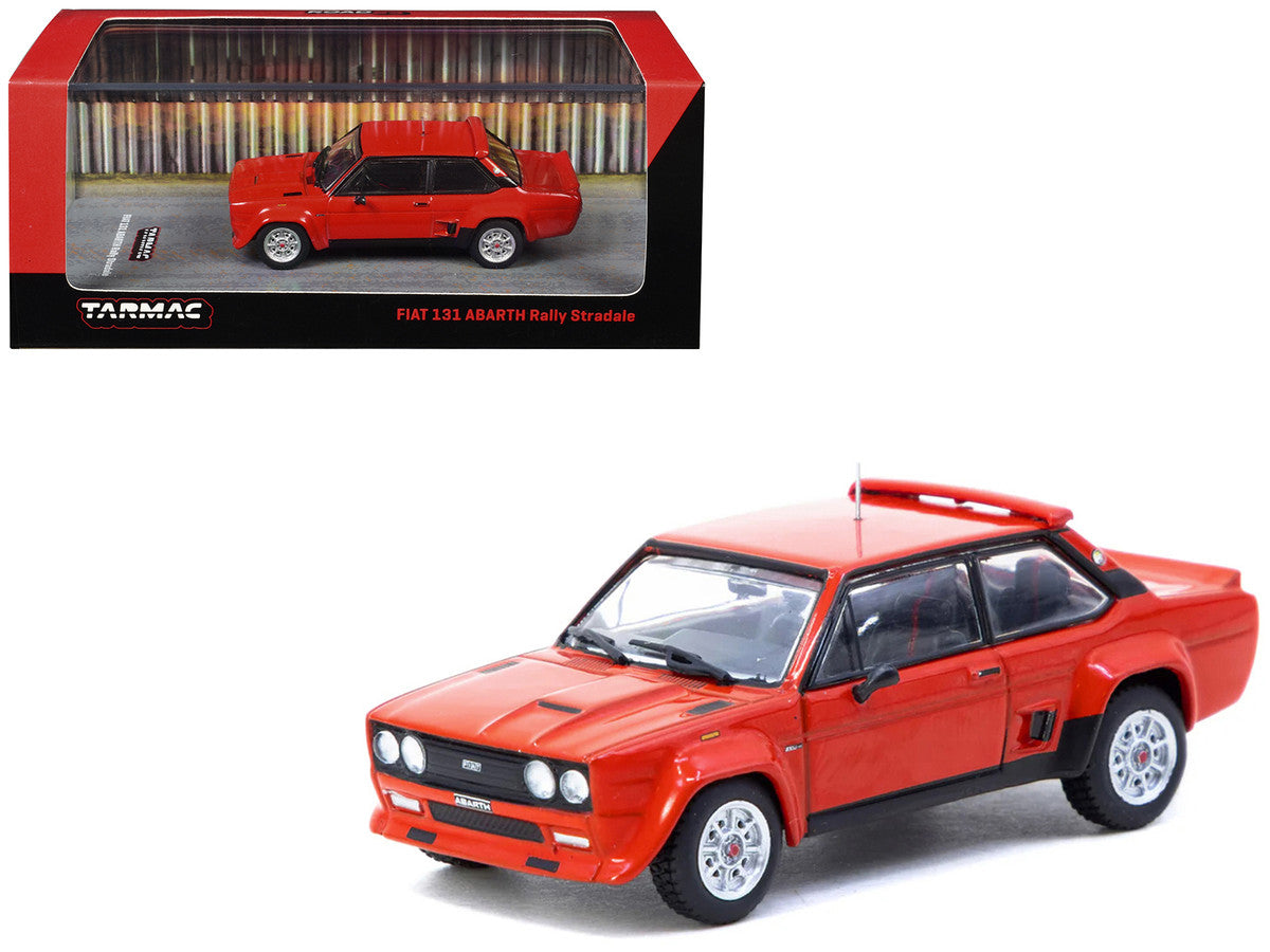 Fiat 131 Abarth Rally Stradale Red "Road64" Series 1/64 Diecast Model Car by Tarmac Works LuxuryLifeWay Online Store