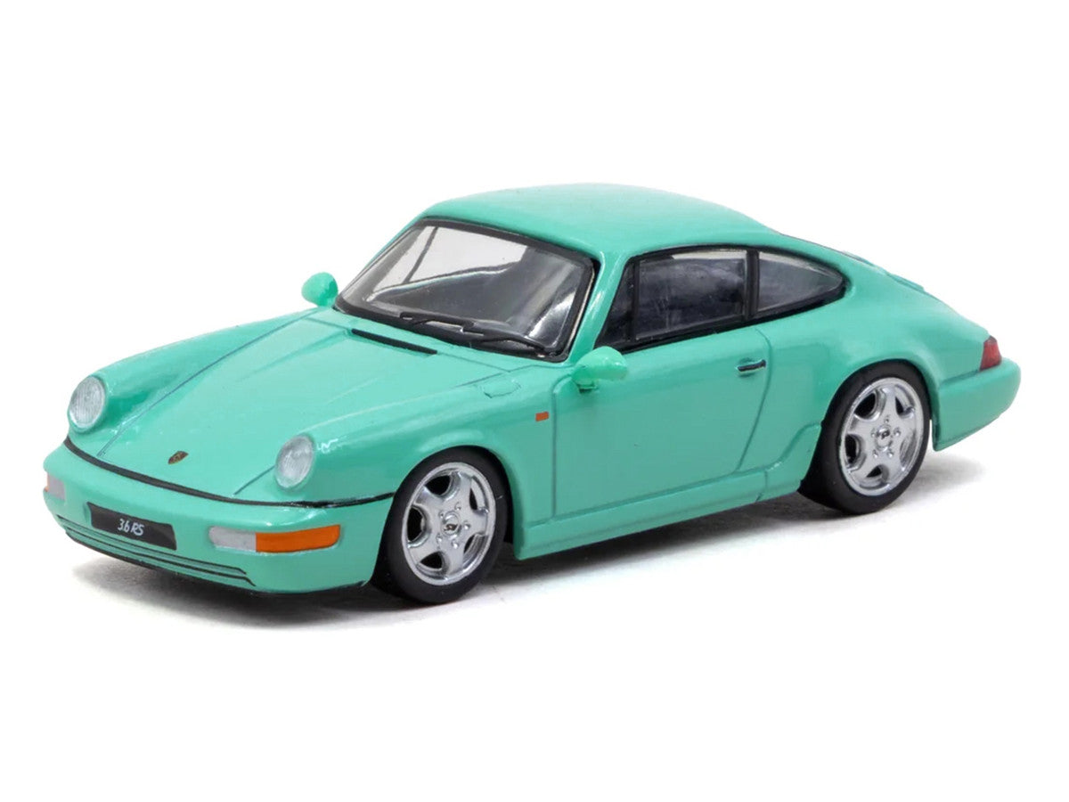 Porsche 911 Carrera RS (964) Mint Green "Collab64" Series 1/64 Diecast Model Car by Schuco & Tarmac Works LuxuryLifeWay Online Store