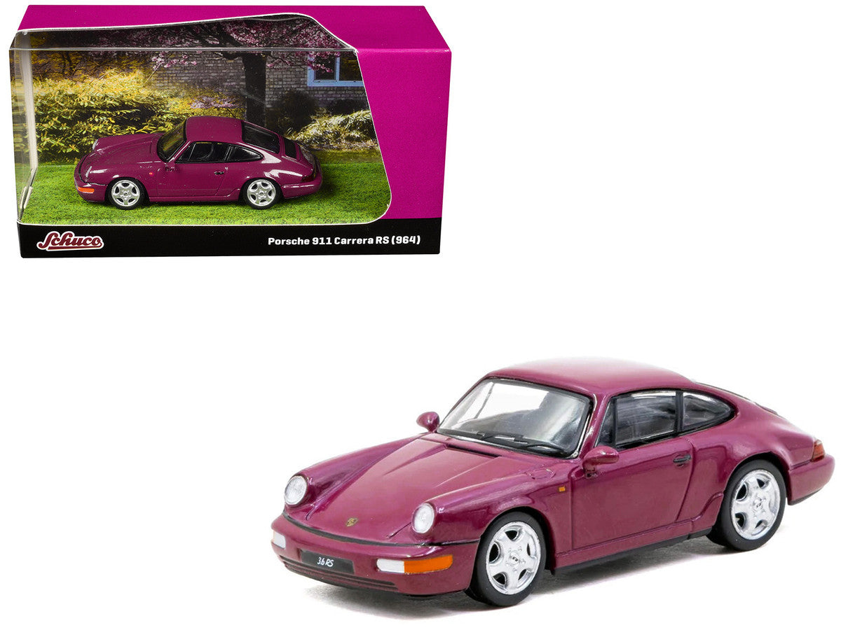 Porsche 911 Carrera RS (964) Ruby Star "Collab64" Series 1/64 Diecast Model Car by Schuco & Tarmac Works LuxuryLifeWay Online Store