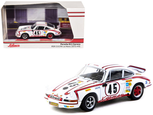 Porsche 911 Carrera RSR 2.8 #45 Erwin Kremer - Paul Keller - Clemens Schickentanz "Kremer Racing Team" GTS 3.0 Class Winner "24 Hours of Le Mans" (1973) "Collab64" Series 1/64 Diecast Model Car by Schuco & Tarmac Works LuxuryLifeWay Online Store