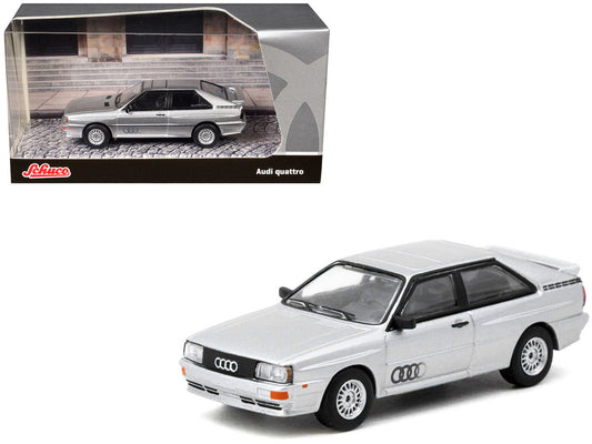 Audi Quattro Silver Metallic "Collab64" Series 1/64 Diecast Model Car by Schuco & Tarmac Works LuxuryLifeWay Online Store