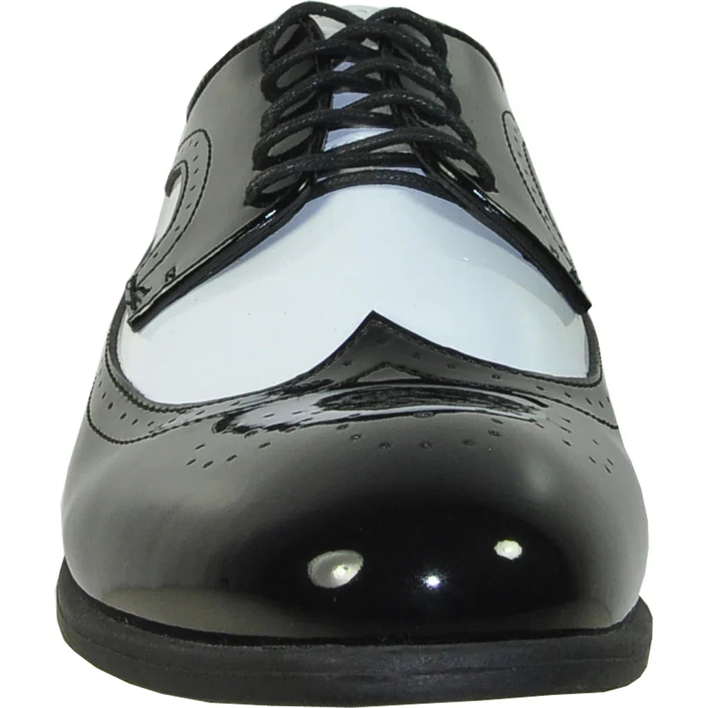 "Telford" Black and White Vangelo Tuxedo Shoes LuxuryLifeWay Online Store