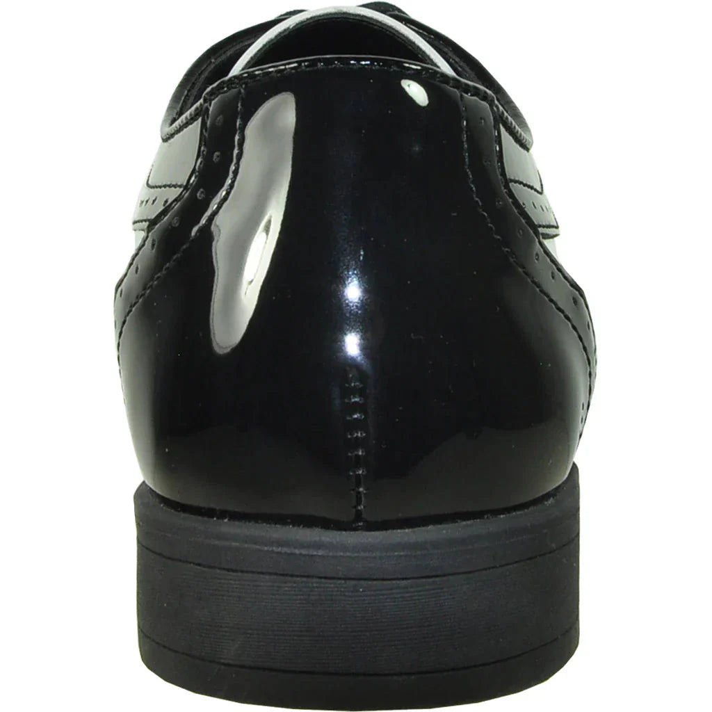 "Telford" Black and White Vangelo Tuxedo Shoes LuxuryLifeWay Online Store