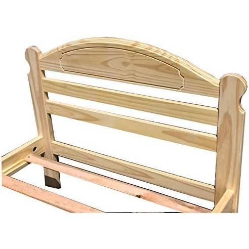 Twin Unfinished Solid Pine Wood Platform Bed Frame with Headboard and Footboard LuxuryLifeWay Online Store
