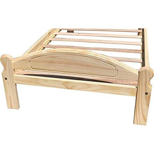 Twin Unfinished Solid Pine Wood Platform Bed Frame with Headboard and Footboard LuxuryLifeWay Online Store