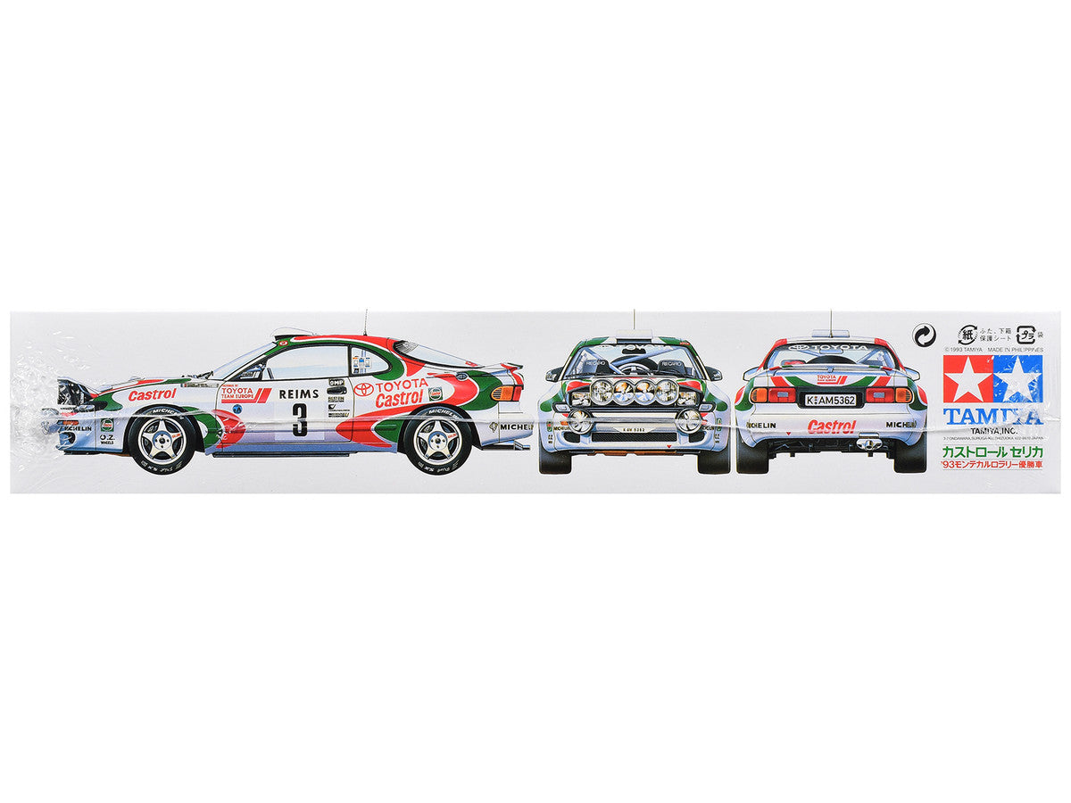 Model Kit Toyota Celica GT-Four (Castrol Celica) #3 Winner "Monte-Carlo Rally" (1993) 1/24 Scale Model by Tamiya LuxuryLifeWay Online Store