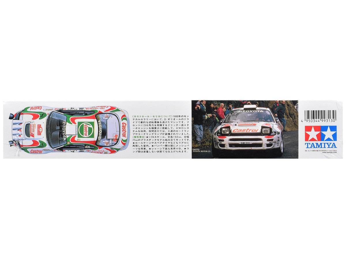 Model Kit Toyota Celica GT-Four (Castrol Celica) #3 Winner "Monte-Carlo Rally" (1993) 1/24 Scale Model by Tamiya LuxuryLifeWay Online Store