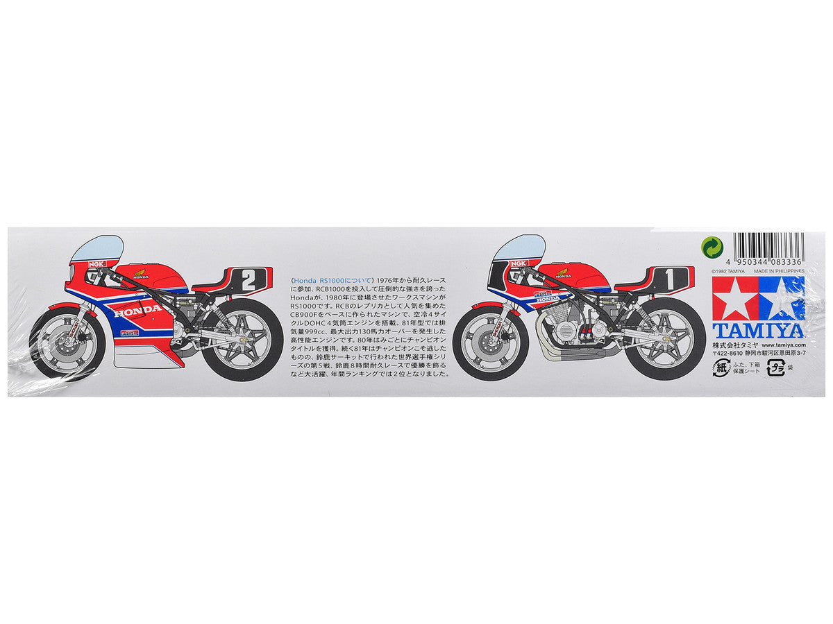 Model Kit Honda RS1000 Endurance Racer Motorcycle 1/12 Scale Model by Tamiya LuxuryLifeWay Online Store