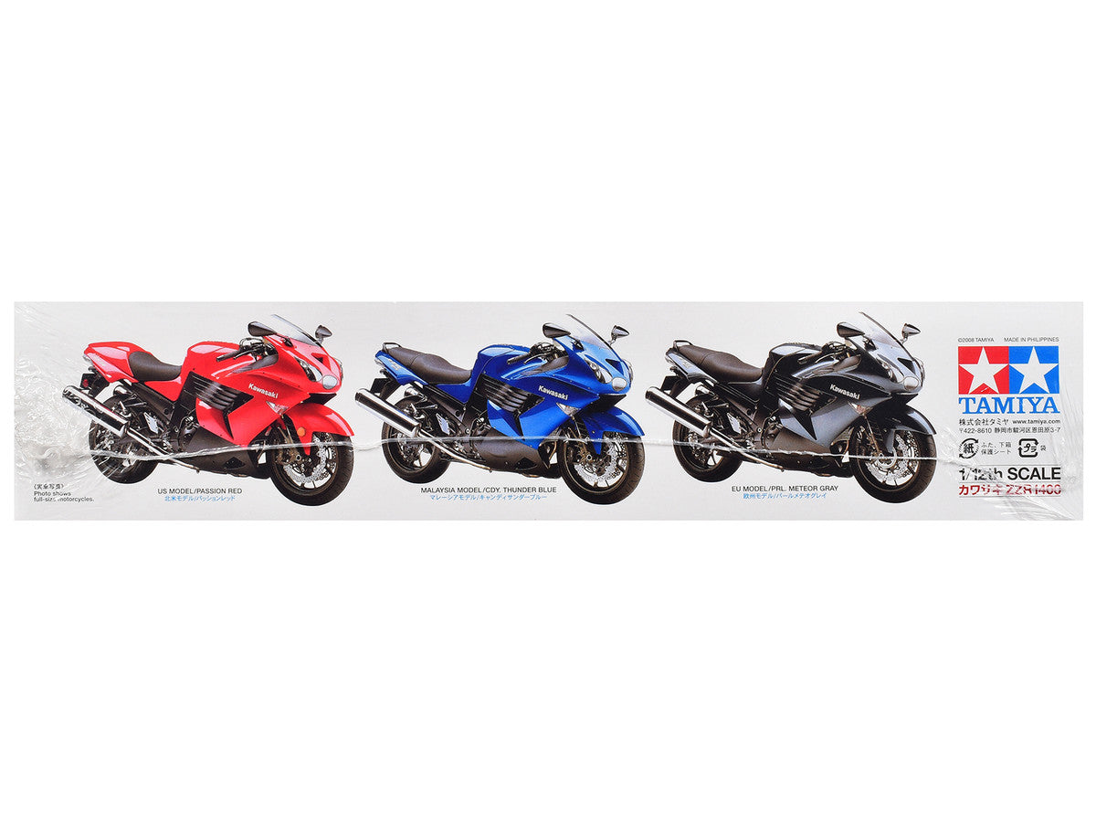 Model Kit Kawasaki ZZR 1400 Motorcycle 1/12 Scale Model by Tamiya LuxuryLifeWay Online Store