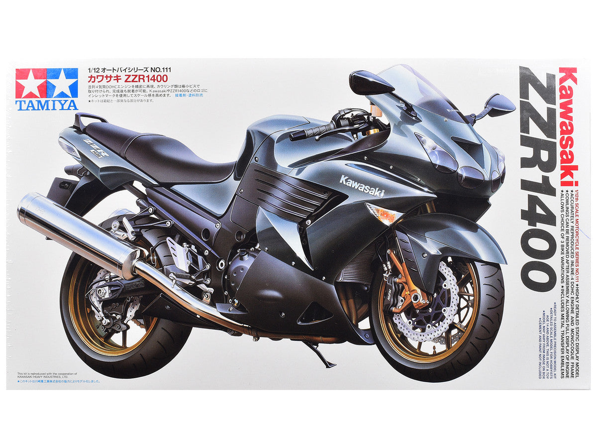 Model Kit Kawasaki ZZR 1400 Motorcycle 1/12 Scale Model by Tamiya LuxuryLifeWay Online Store