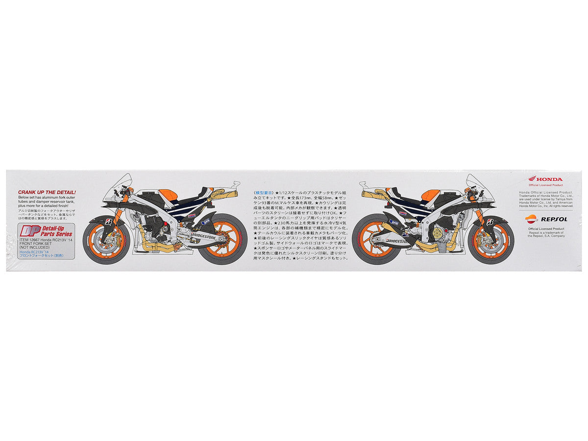 Model Kit Honda RC213V Motorcycle #93 Marc Marquez "Repsol Honda" Winner "Moto GP Championship" (2014) 1/12 Scale Model by Tamiya LuxuryLifeWay Online Store