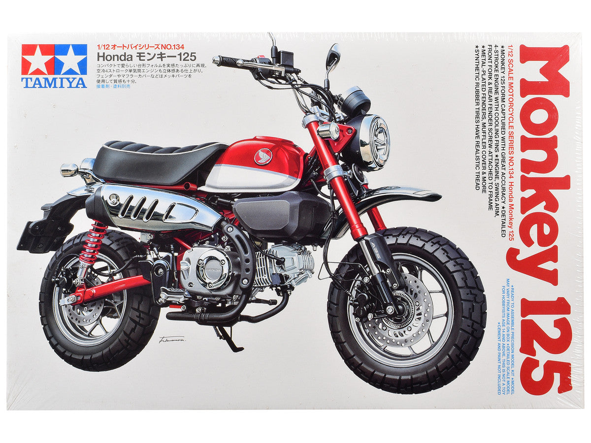 Model Kit Honda Monkey 125 Motorcycle 1/12 Scale Model by Tamiya LuxuryLifeWay Online Store