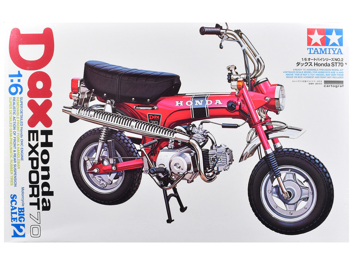 Model Kit Dax Honda Export 70 Motorcycle 1/6 Scale Model by Tamiya LuxuryLifeWay Online Store