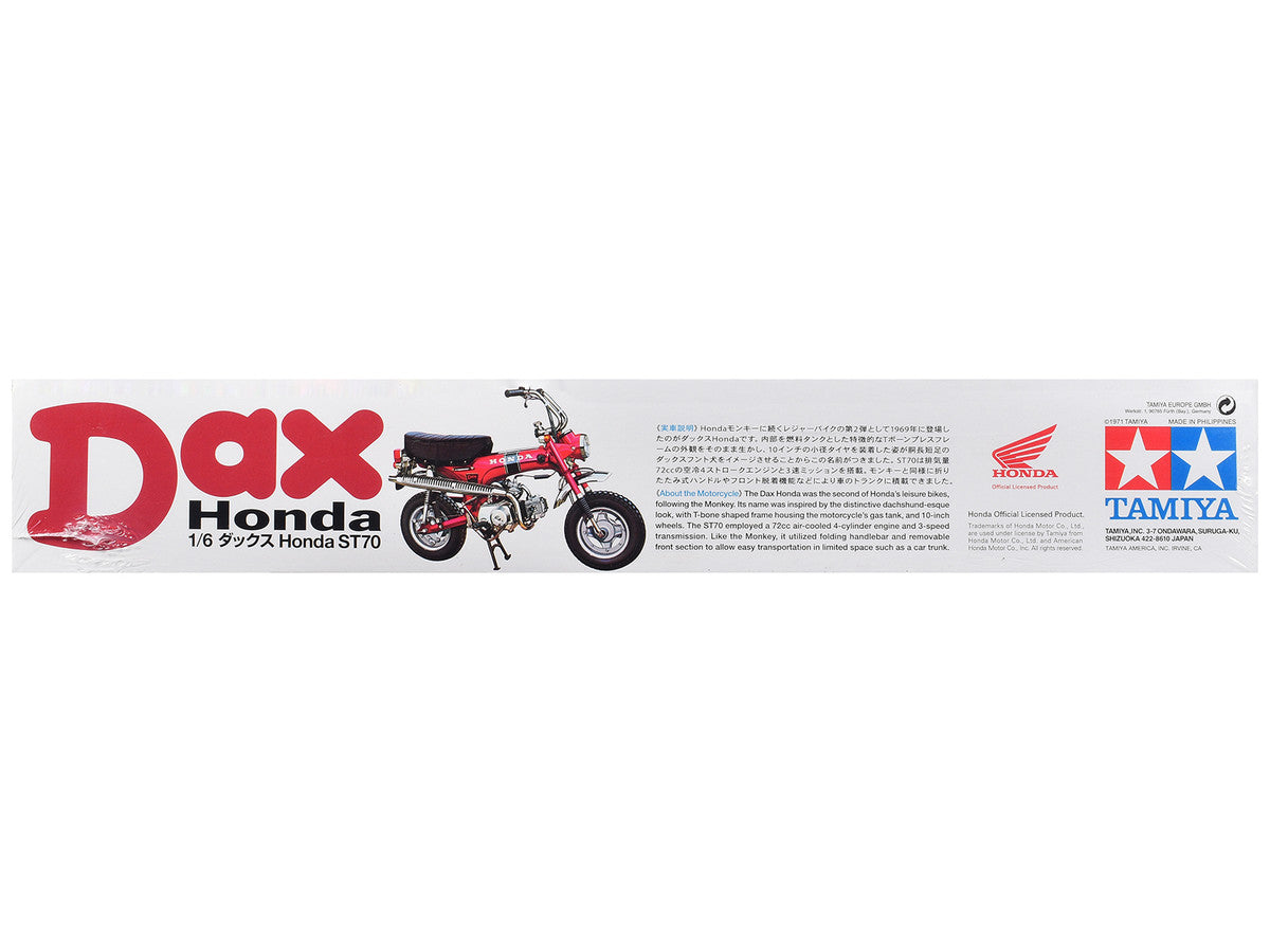 Model Kit Dax Honda Export 70 Motorcycle 1/6 Scale Model by Tamiya LuxuryLifeWay Online Store
